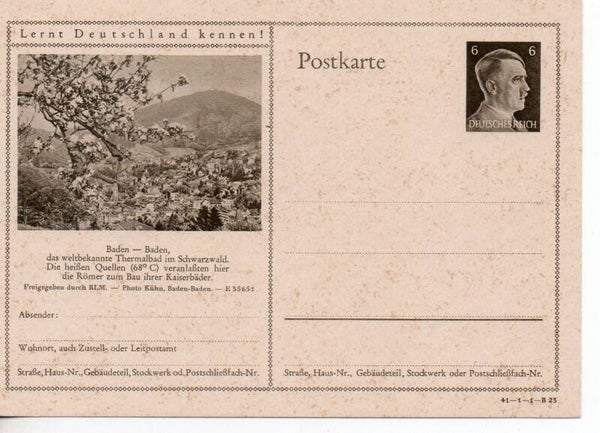 Deutsches Reich Bildpostkarte P305/ 41-1-1-B23 ungebraucht/ *