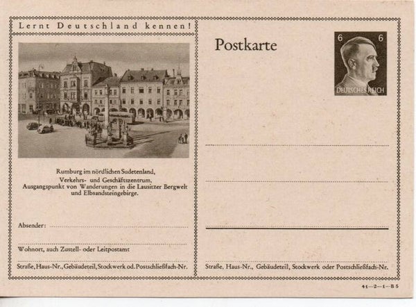 Deutsches Reich Bildpostkarte P305/ 41-2-1-B5 ungebraucht/ *
