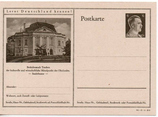Deutsches Reich Bildpostkarte P305/ 41-2-1-B9 ungebraucht/ *