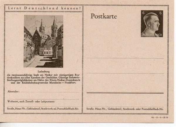 Deutsches Reich Bildpostkarte P305/ 41-2-1-B16 ungebraucht/ *