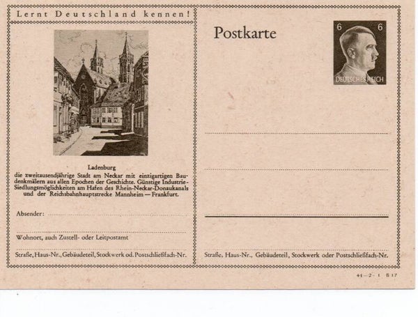 Deutsches Reich Bildpostkarte P305/ 41-2-1-B17 ungebraucht/ *