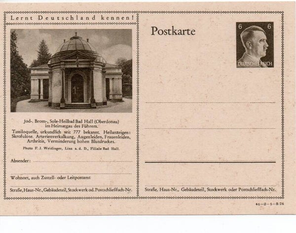 Deutsches Reich Bildpostkarte P305/ 41-2-1-B26 ungebraucht/ *