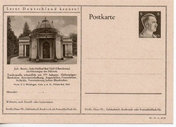 Deutsches Reich Bildpostkarte P305/ 41-2-1-B27 ungebraucht/ *