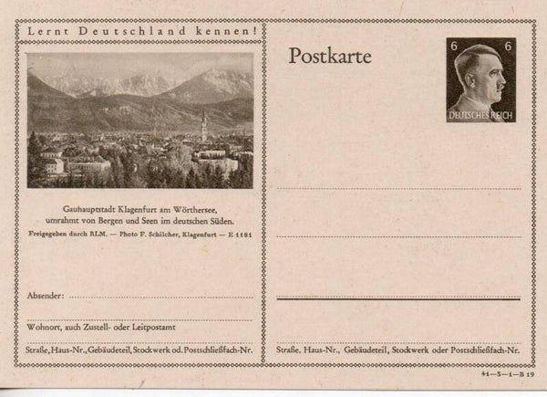 Deutsches Reich Bildpostkarte P305/ 41-3-1-B19 ungebraucht/ *