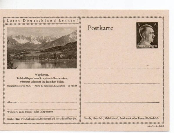 Deutsches Reich Bildpostkarte P305/ 41-3-1-B22 ungebraucht/ *