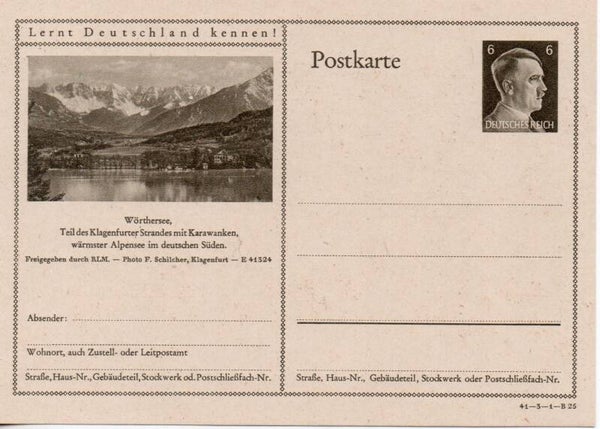 Deutsches Reich Bildpostkarte P305/ 41-3-1-B25 ungebraucht/ *