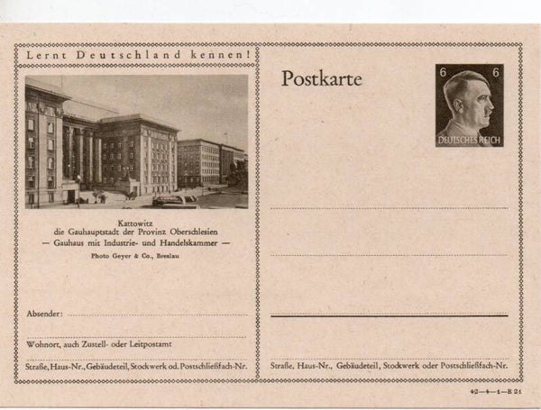 Deutsches Reich Bildpostkarte P305/ 41-4-1-B21 ungebraucht/ *