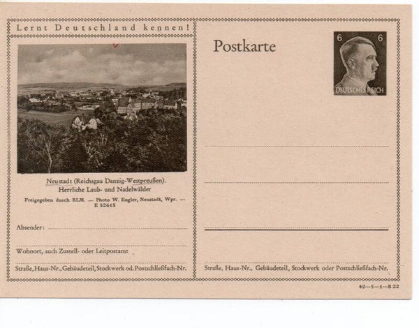 Deutsches Reich Bildpostkarte P305/ 42-5-1-B22 ungebraucht/ *
