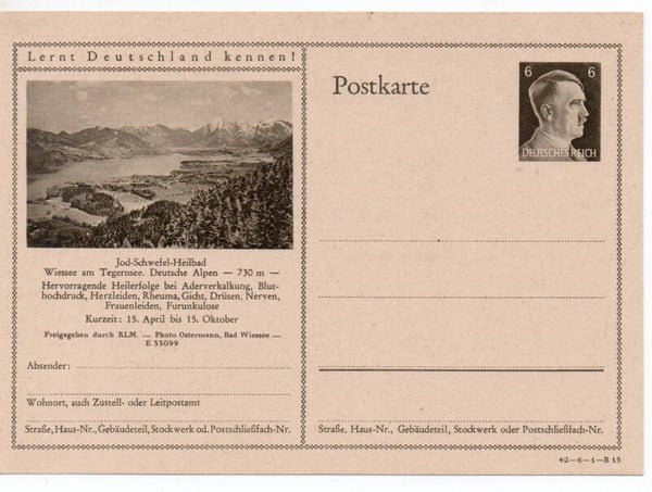 Deutsches Reich Bildpostkarte P305/ 42-6-1-B15 ungebraucht/ *