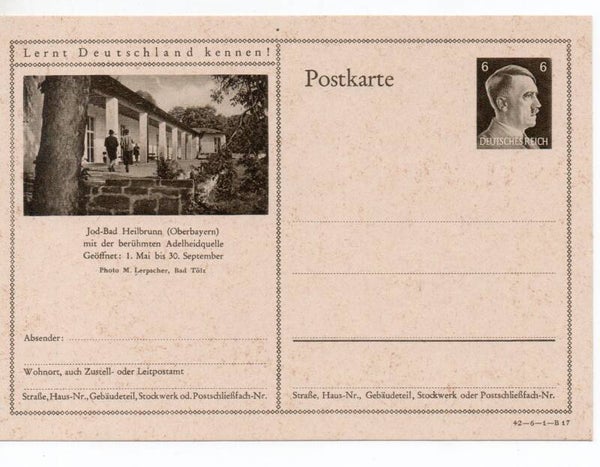 Deutsches Reich Bildpostkarte P305/ 42-6-1-B17 ungebraucht/ *