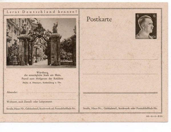 Deutsches Reich Bildpostkarte P305/ 42-6-1-B25 ungebraucht/ *