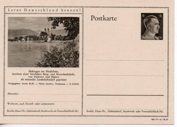 Deutsches Reich Bildpostkarte P305/ 42-7-1-B17 ungebraucht/ *