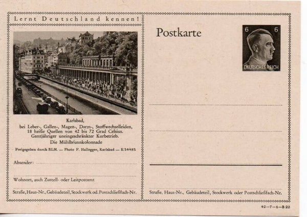 Deutsches Reich Bildpostkarte P305/ 42-7-1-B22 ungebraucht/ *