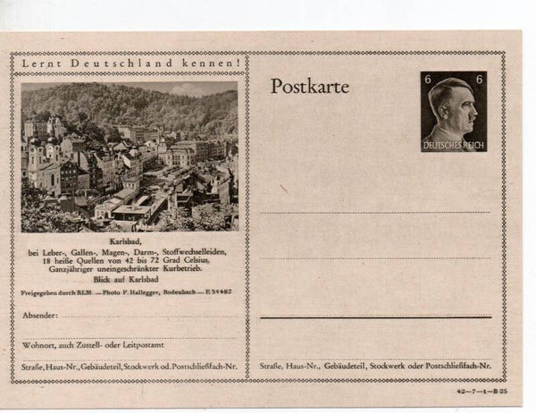 Deutsches Reich Bildpostkarte P305/ 42-7-1-B25 ungebraucht/ *