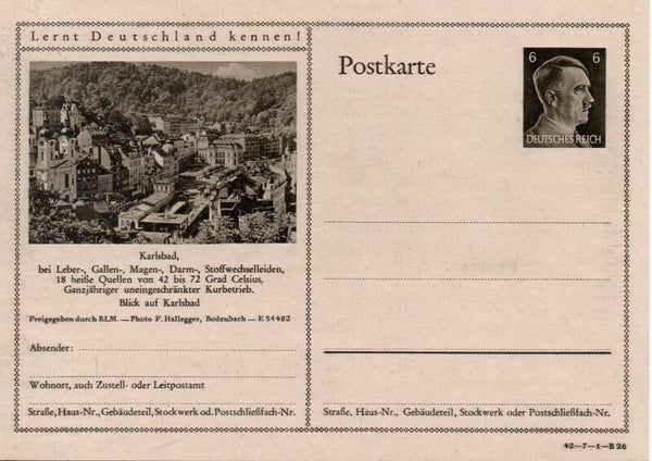 Deutsches Reich Bildpostkarte P305/ 42-7-1-B26 ungebraucht/ *