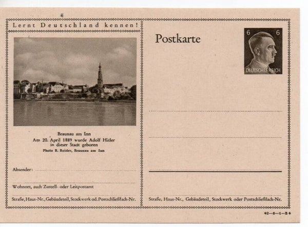 Deutsches Reich Bildpostkarte P305/ 42-8-1-B4 ungebraucht/ *