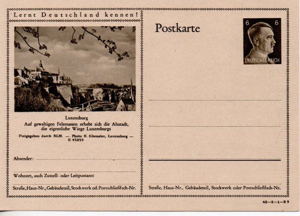 Deutsches Reich Bildpostkarte P305/ 42-8-1-B9 ungebraucht/ *