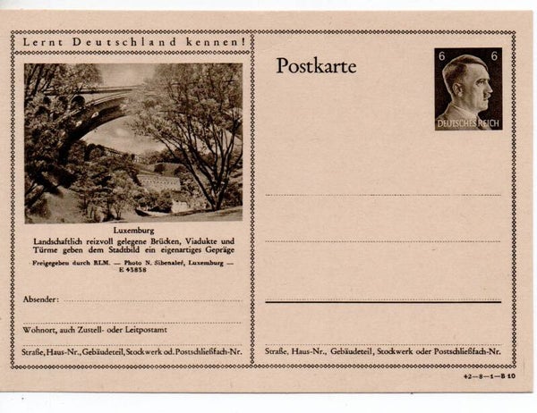 Deutsches Reich Bildpostkarte P305/ 42-8-1-B10 ungebraucht/ *
