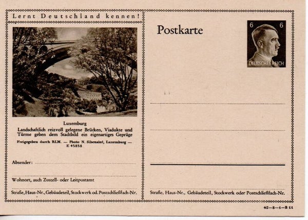Deutsches Reich Bildpostkarte P305/ 42-8-1-B11 ungebraucht/ *