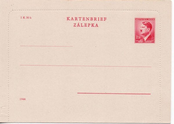 Ganzsache Böhmen und Mähren Nr. K4 Ib ungebraucht/ *