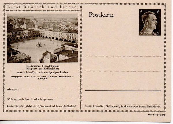 Deutsches Reich Bildpostkarte P305/ 42-8-1-B20 ungebraucht/ *