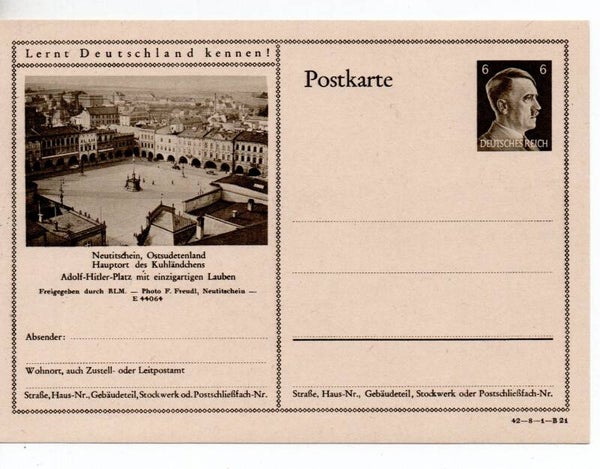 Deutsches Reich Bildpostkarte P305/ 42-8-1-B21 ungebraucht/ *