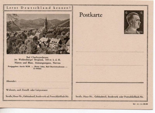 Deutsches Reich Bildpostkarte P305/ 42-8-1-B24 ungebraucht/ *