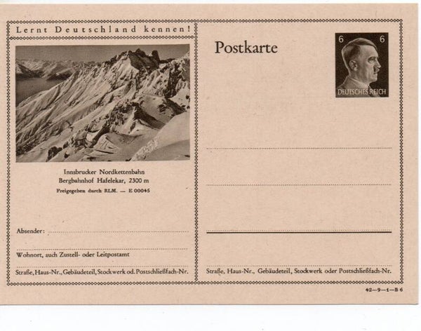 Deutsches Reich Bildpostkarte P305/ 42-9-1-B6 ungebraucht/ *