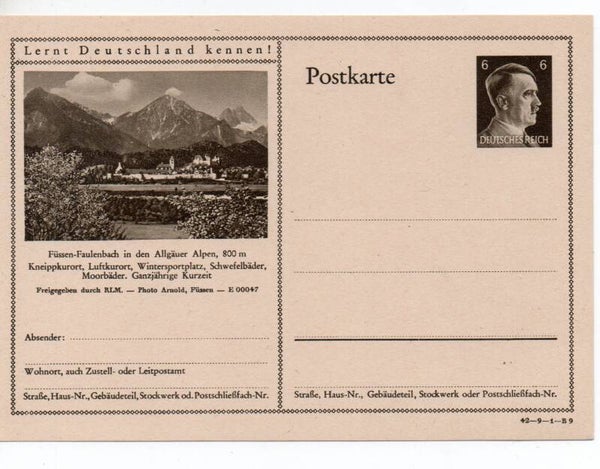 Deutsches Reich Bildpostkarte P305/ 42-9-1-B9 ungebraucht/ *