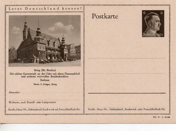 Deutsches Reich Bildpostkarte P305/ 42-9-1-B20 ungebraucht/ *