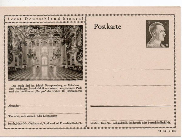 Deutsches Reich Bildpostkarte P305/ 42-10-1-B3 ungebraucht/ *