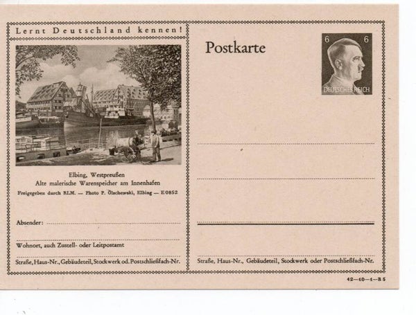 Deutsches Reich Bildpostkarte P305/ 42-10-1-B5 ungebraucht/ *