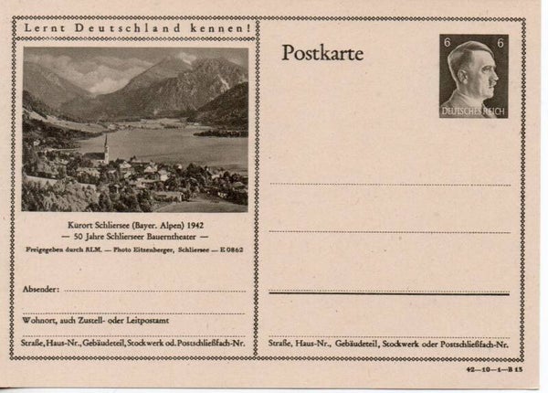 Deutsches Reich Bildpostkarte P305/ 42-10-1-B13 ungebraucht/ *