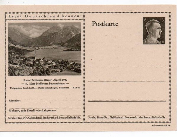 Deutsches Reich Bildpostkarte P305/ 42-10-1-B14 ungebraucht/ *