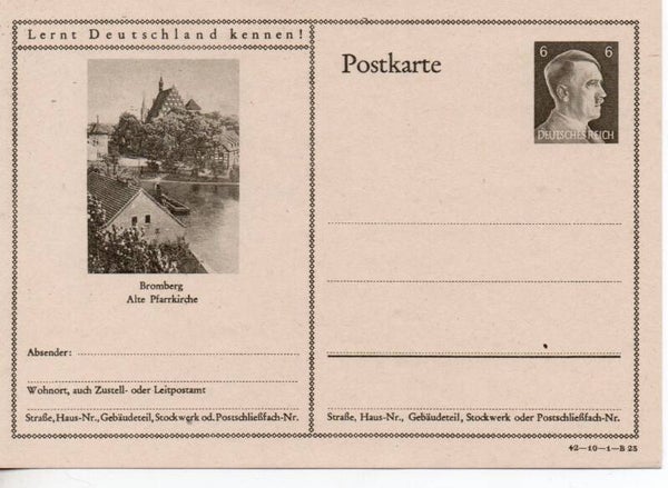 Deutsches Reich Bildpostkarte P305/ 42-10-1-B23 ungebraucht/ *