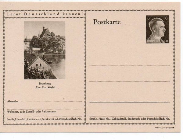 Deutsches Reich Bildpostkarte P305/ 42-10-1-B24 ungebraucht/ *