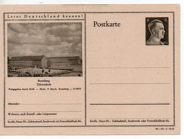 Deutsches Reich Bildpostkarte P305/ 42-10-1-B27 ungebraucht/ *