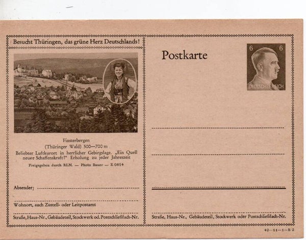 Deutsches Reich Bildpostkarte P305/ 42-11-1-B2 ungebraucht/ *