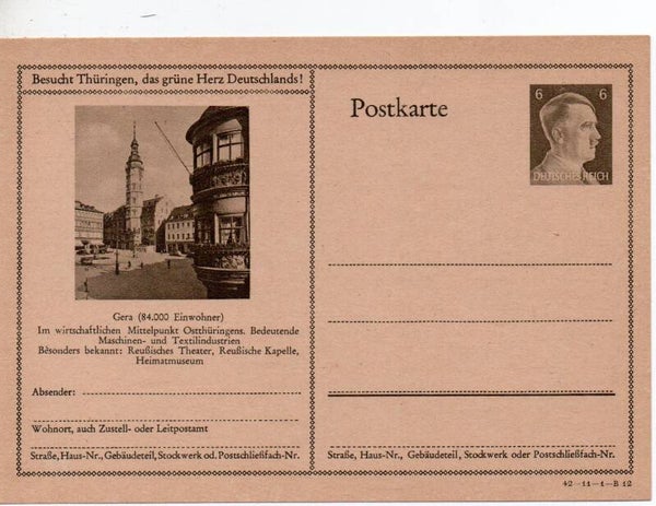 Deutsches Reich Bildpostkarte P305/ 42-11-1-B12 ungebraucht/ *