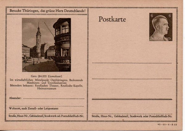 Deutsches Reich Bildpostkarte P305/ 42-11-1-B13 ungebraucht/ *