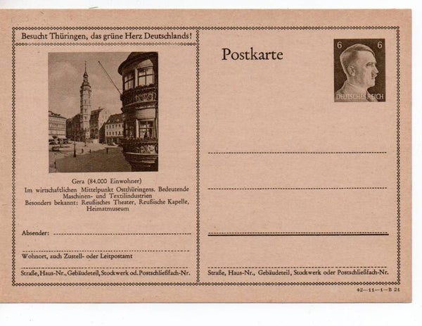 Deutsches Reich Bildpostkarte P305/ 42-11-1-B21 ungebraucht/ *