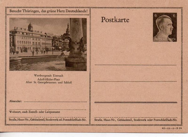 Deutsches Reich Bildpostkarte P305/ 42-11-1-B24 ungebraucht/ *