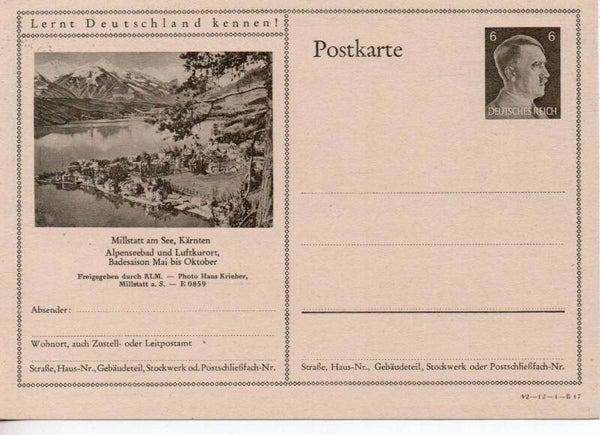 Deutsches Reich Bildpostkarte P305/ 42-12-1-B17 ungebraucht/ *