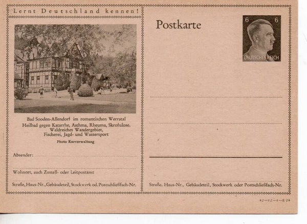 Deutsches Reich Bildpostkarte P305/ 42-12-1-B24 ungebraucht/ *