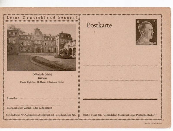 Deutsches Reich Bildpostkarte P305/ 42-13-1-B26 ungebraucht/ *
