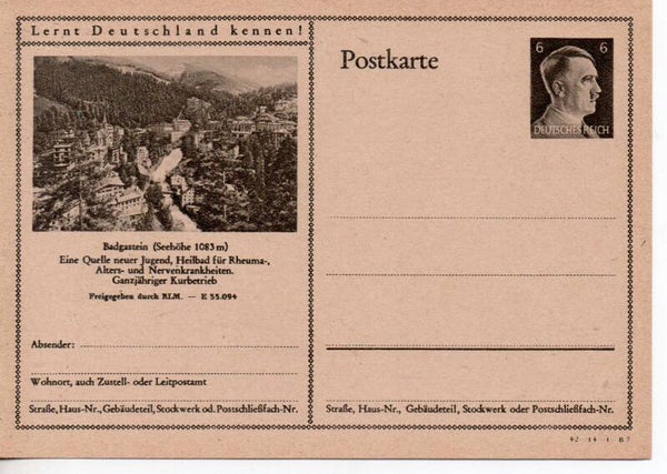 Deutsches Reich Bildpostkarte P305/ 42-14-1-B7 ungebraucht/ *