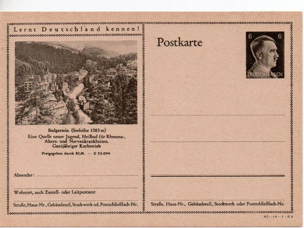 Deutsches Reich Bildpostkarte P305/ 42-14-1-B8 ungebraucht/ *