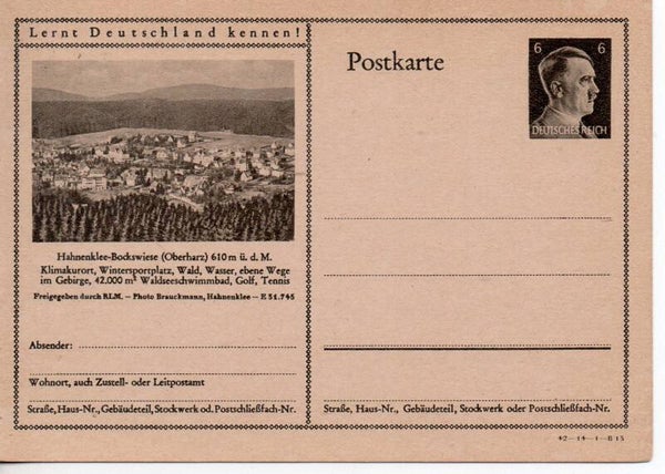 Deutsches Reich Bildpostkarte P305/ 42-14-1-B13 ungebraucht/ *