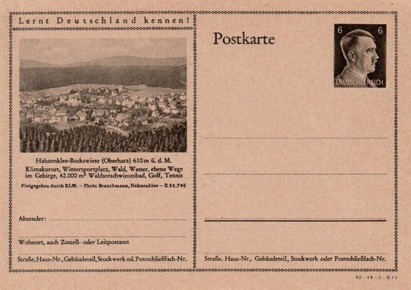 Deutsches Reich Bildpostkarte P305/ 42-14-1-B15 ungebraucht/ *