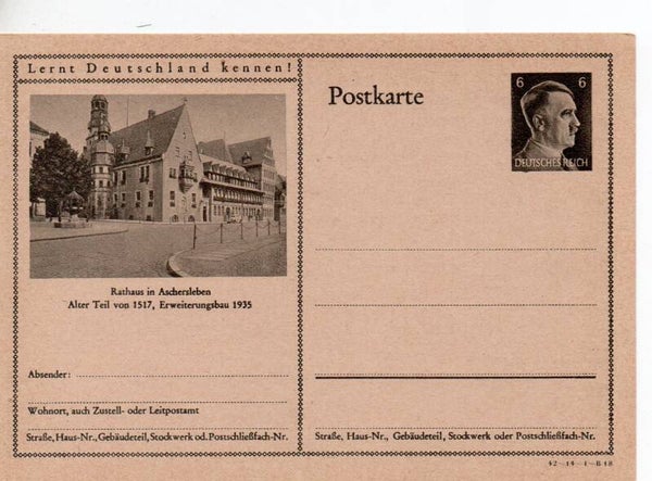 Deutsches Reich Bildpostkarte P305/ 42-14-1-B18 ungebraucht/ *